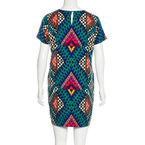 MARA HOFFMAN Blue Bazaar printed shift tee dress M - Picture 4 of 7